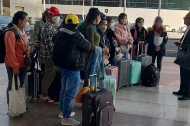 ពលករ ដែលចាញ់បោកមេខ្យល់ទៅបម្រើការងារតាមផ្ទះ នៅប្រទេស អារ៉ាប៊ី សាអ៊ូឌីត ចំនួន ២៤នាក់បានមកដល់កម្ពុជា