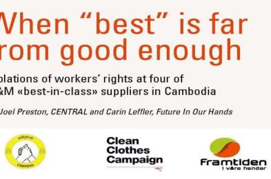 Research into some of H&M’s Platinum and Gold Suppliers in Cambodia