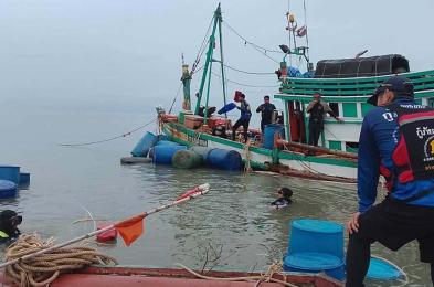 ពលករខ្មែរ ៤ នាក់បាត់ខ្លួនក្រោយហេតុការណ៍លិចទូកនេសាទនៅសមុទ្រថៃ ខណៈប្រតិបត្តិការស្វែងរកបន្ត