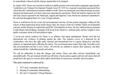 Seven-Year Prison Sentence for Student Leader Thy Thorn is Punishment for Activism