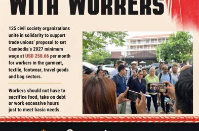 Civil Society Organizations Unite in Solidarity to Support Trade Unions’ Proposal for  Minimum Wage Increase to USD 250.66 for 2027